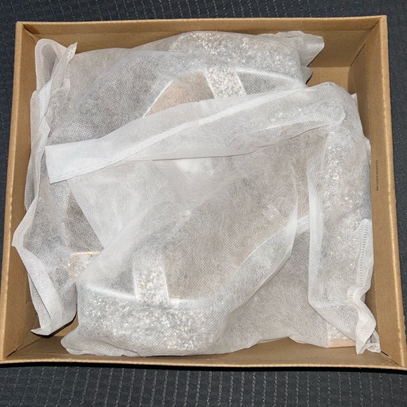 Silver Glitter Platform Heels - Picture 4 of 4